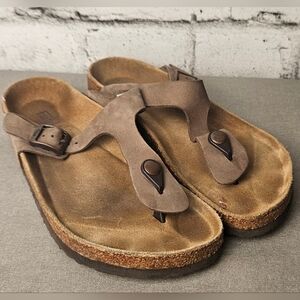FarWest Women's Vernon Cork Toe Thong Sandals - Taupe